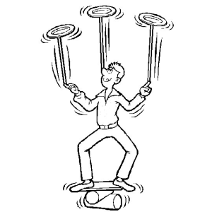 Equilibrista com Pratos