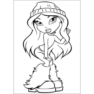 Estilo Bratz: Pronto para Colorir