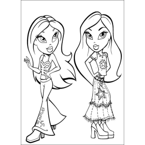 Estilo Fashion Bratz: Divas para Colorir