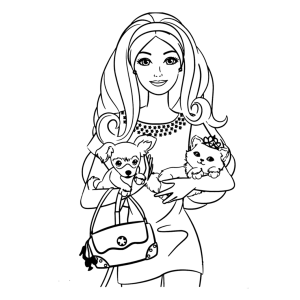 Estilo Fashion com Barbie e Seus Pets