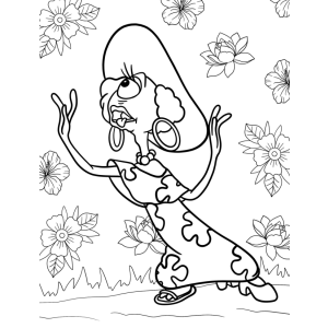 Estilo Icônico em Meio às Flores