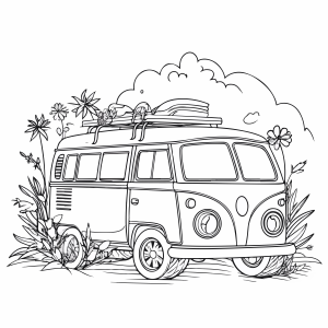 Exploração Vintage: Kombi na Natureza