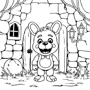 Explorando a Floresta com o Coelhinho de FNAF