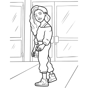 Explore a Stylish Girl in Sneakers