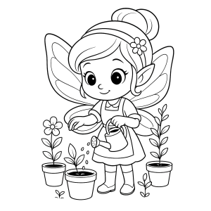 A Pequena Fada Jardineira em Harmonia com a Natureza
