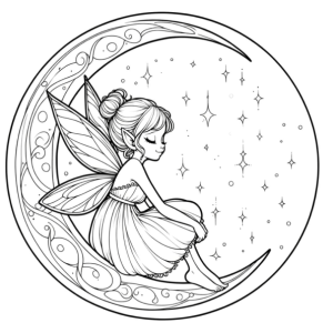 Encantadora Fada da Lua Sonhadora