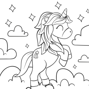 Fantasia e Cores com o Unicórnio Celestial