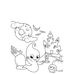 Fantasma Alegre na Noite de Halloween
