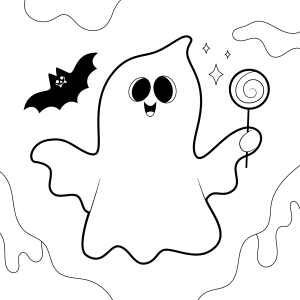 Fantasma Divertido e o Doce de Halloween