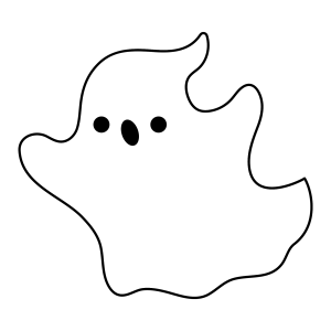 Fantasma simples para pintar para colorir