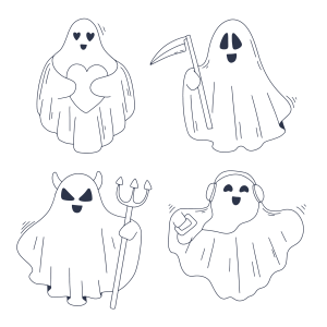 Fantasminhas Divertidos no Halloween