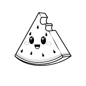 Fatia de Melancia Kawaii