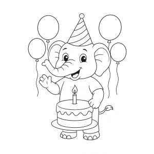 Festa de Aniversário do Elefantinho Alegre
