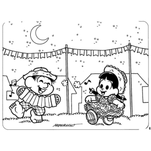 Festa Junina com Chico Bento e Rosinha