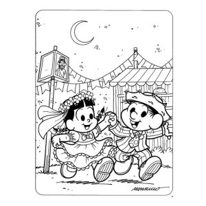 Festa Junina com Mônica e Cebolinha