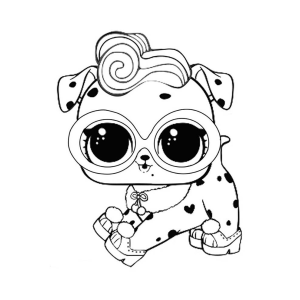 Encantador Filhote LOL Surprise Pronto para Colorir