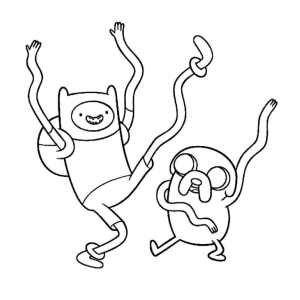 Finn e Jake em uma Aventura Dançante