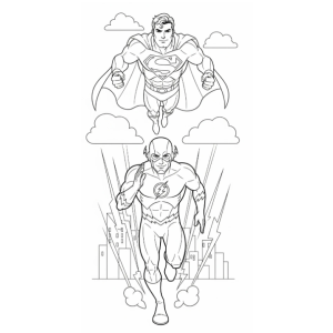 Flash e Superman: Confronto de Velocidade!