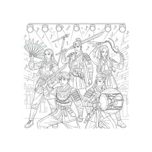 Força e Ritmo: Guerreiras do K-Pop em Ação