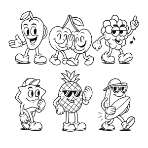 Frutas Divertidas e Personificadas