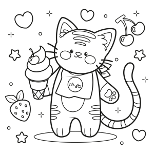 Gatinho Delicioso em Aventuras Doces