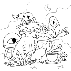 Gato Mágico: Uma Cena Encantada