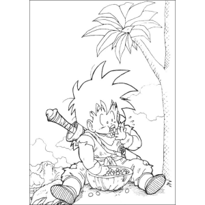 Gohan e Seu Lanche Sob a Árvore