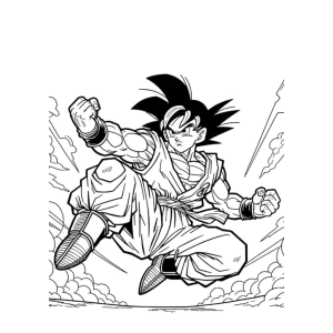 Goku em Ação: Pronto para a Batalha!