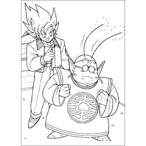 Goku e Kaioh Shin em Ação!