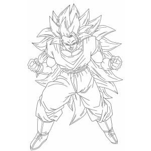 Goku em Modo Super Sayajin Lendário