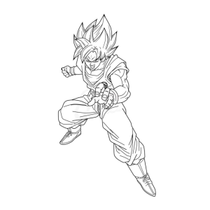 Goku em Ação: O Poder do Super Saiyajin
