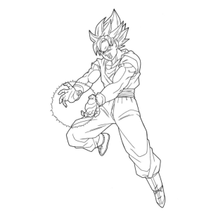 Goku Super Saiyajin em Ação
