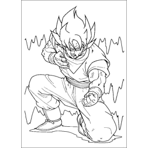 Goku Super Sayajin em Ação