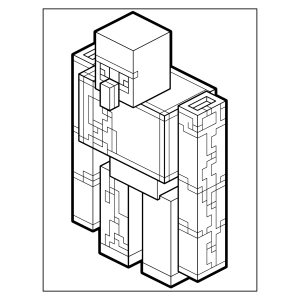 Golem de Ferro para colorir