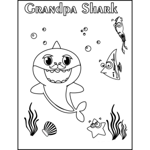 Grandpa Shark com Amigos Submarinos