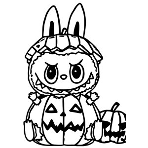 Halloween Festivo com Personagem Fofo