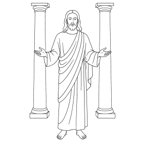 Harmonia Divina: Jesus entre Colunas