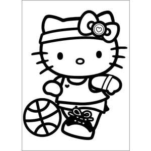 Hello Kitty Esportiva no Basquete