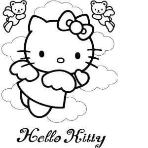 Hello Kitty nas Nuvens