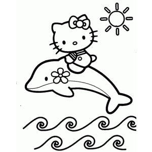 Hello Kitty e o Passeio Divertido no Golfinho