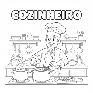 Hora de Colorir – A Arte do Cozinheiro
