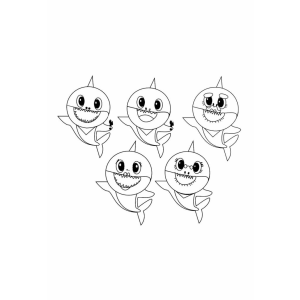 Hora de Colorir com a Família Baby Shark