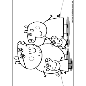 Hora de Colorir com a Família Pig