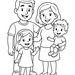 Hora de Colorir: Felicidade em Família
