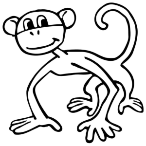 Hora de Colorir: Macaquinho Divertido