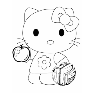 Hora de Ir à Escola com Hello Kitty
