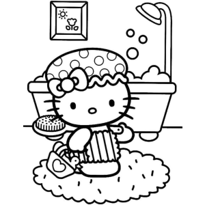 Hora do Banho com Hello Kitty