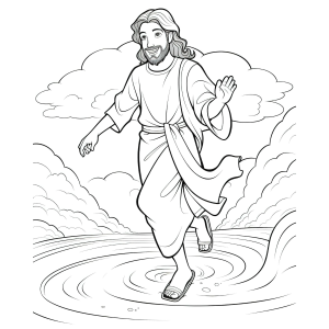 Milagre das Águas: Jesus Caminhando sobre as Ondas