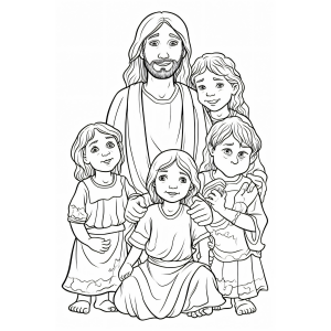 Jesus e as Crianças: Um Momento de Amor