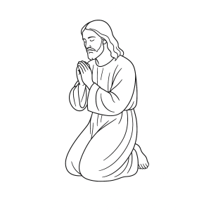 Jesus em Prece: Momento de Paz